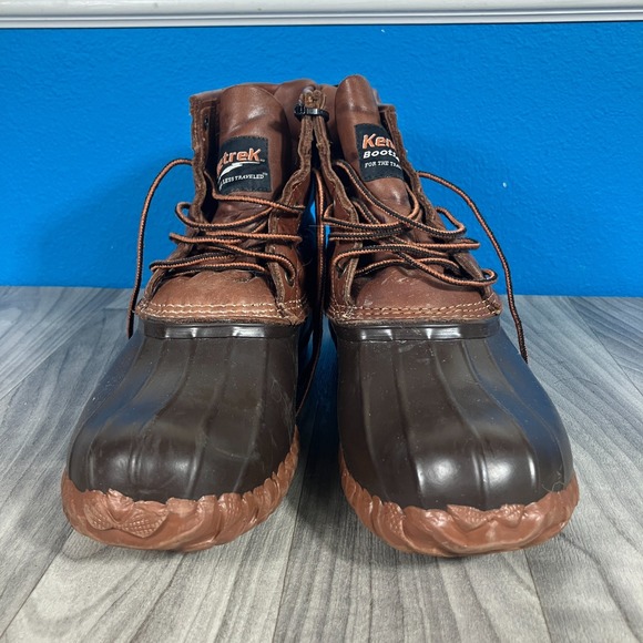 Kenetrek Rubber Leather‎ Brown Steel Shank Lace up Duck Boots Mens Size 13 main image 6